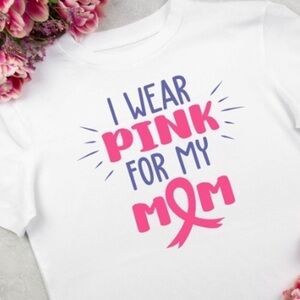 I wear pink for my mom ! ✔️you pick size, made to order woman’s tee shirt